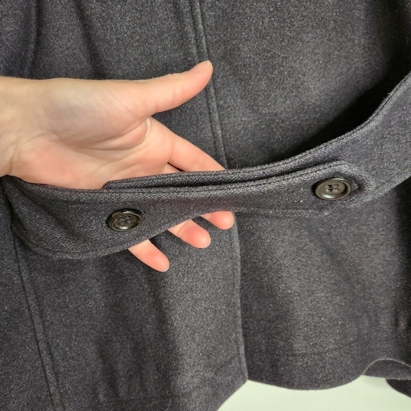 Dolce & Gabbana Men's Double Breasted Black Wool Pea Coat Size 50 EU - Picture 7 of 16